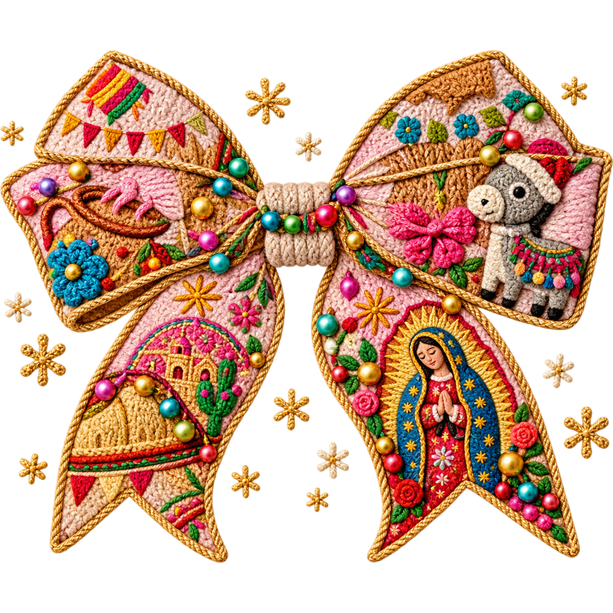 Y3-9 – Christmas Concha & Cocoa Faux Yarn DTF Transfers
