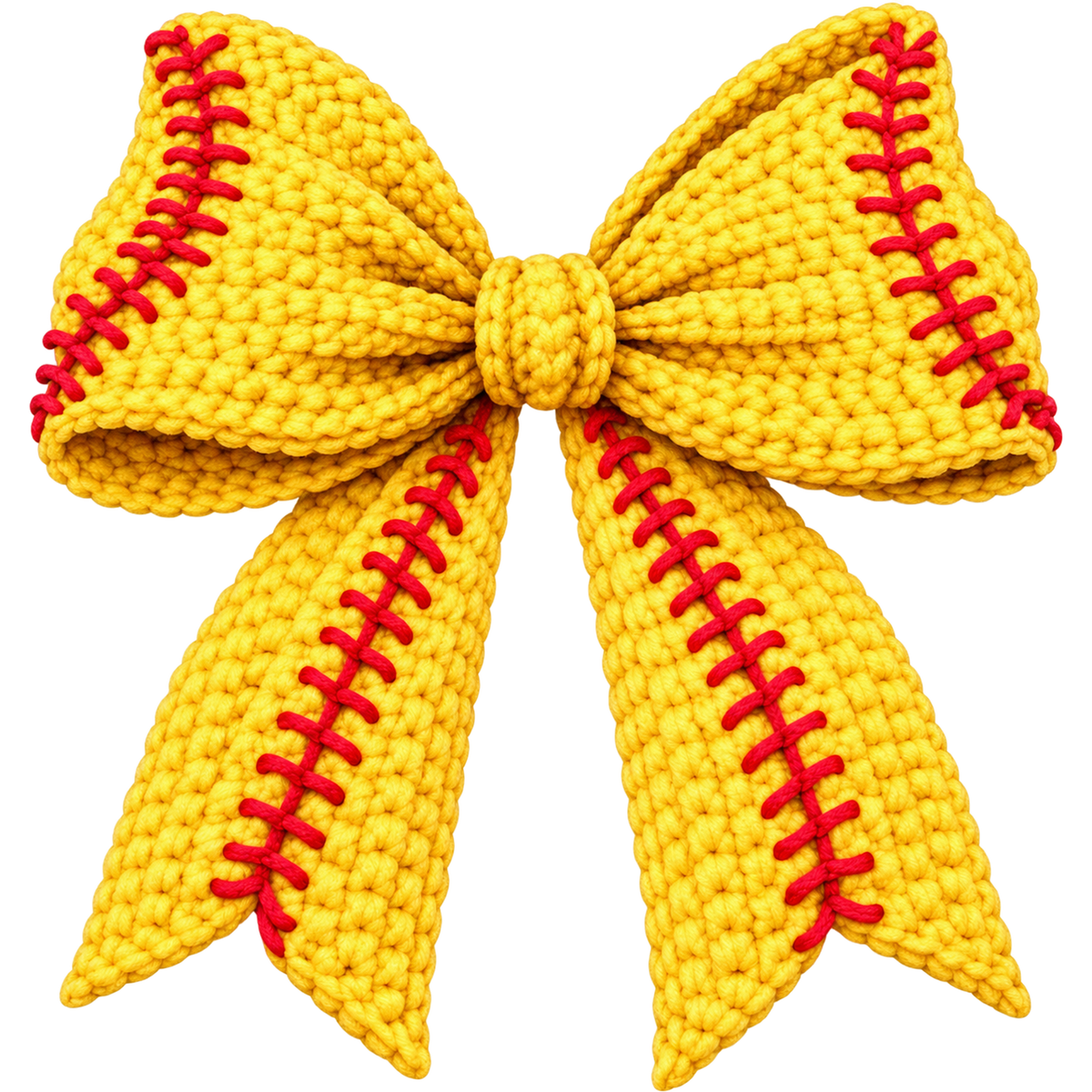 Y31 – Softball Bow Faux Yarn DTF Transfer