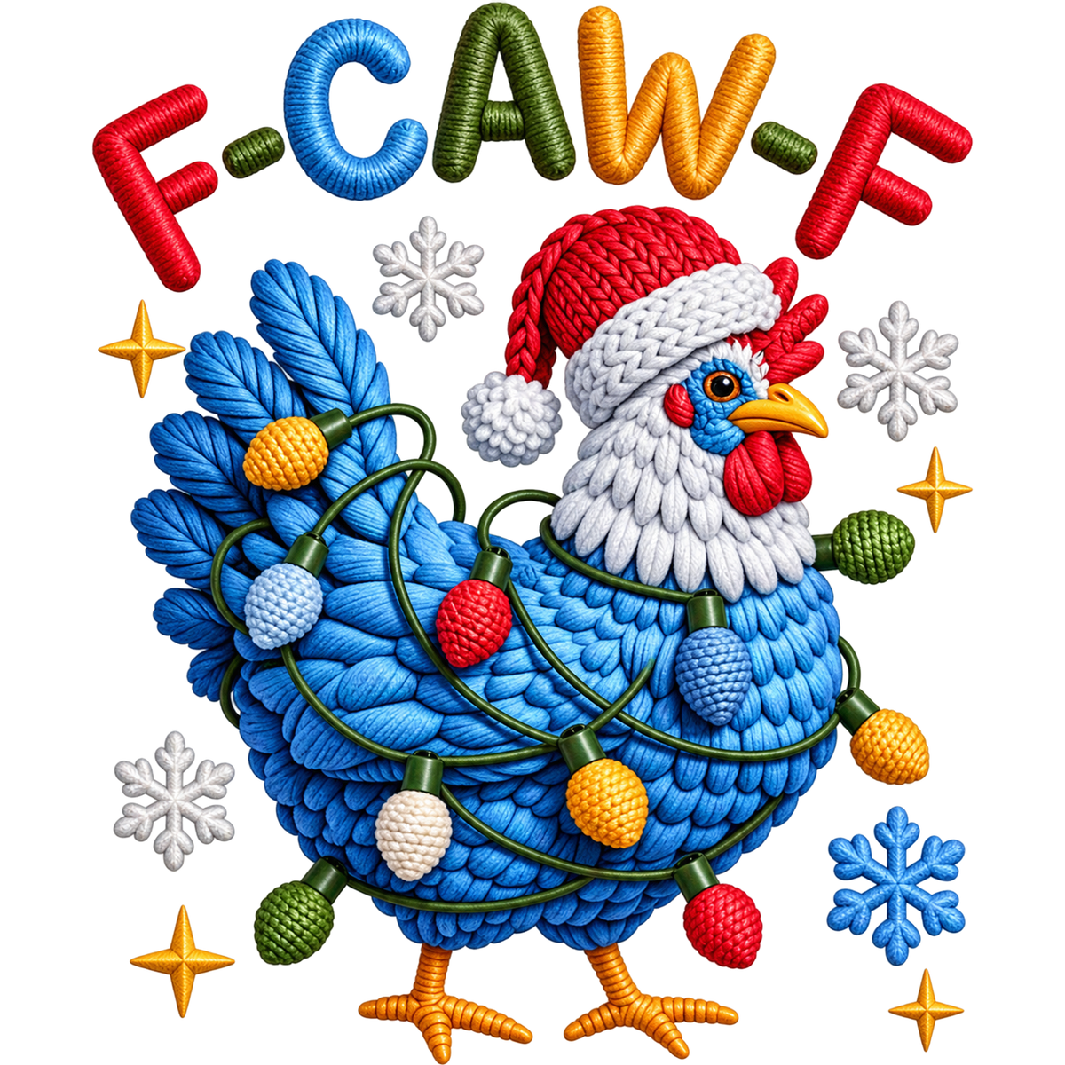 Y41 – Christmas Crochet Animals & Santa DTF Transfers