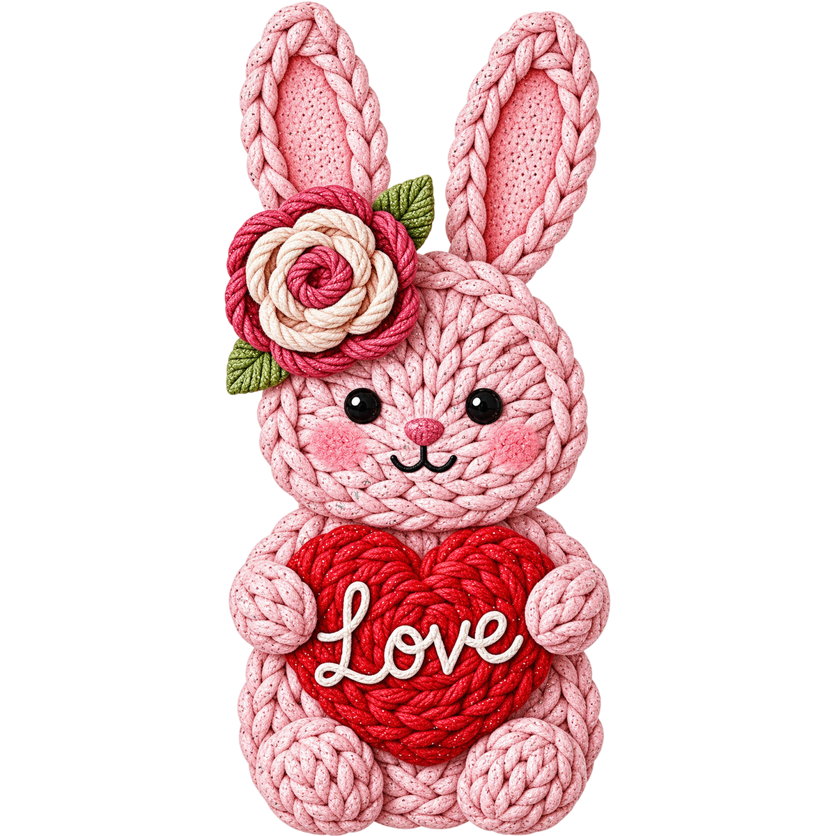 Y45 – Valentine’s Day Faux Yarn DTF Transfers