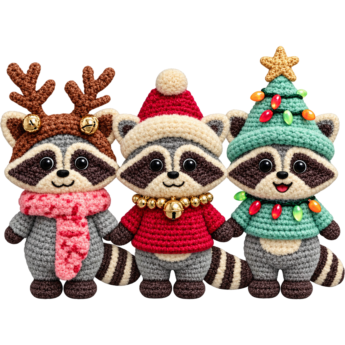 Y46 – Christmas Crochet Animals & Santa DTF Transfers