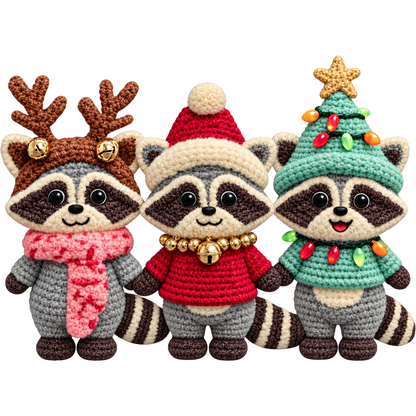 Y46 – Christmas Crochet Animals & Santa DTF Transfers