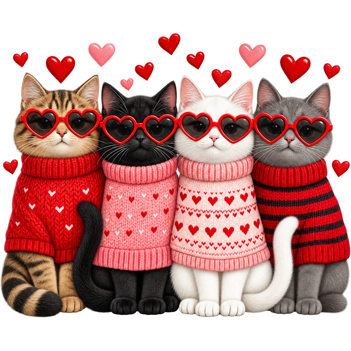 Y48-3 – Valentine’s Day Faux Yarn DTF Transfers