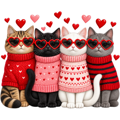 Y48-3 – Valentine’s Day Faux Yarn DTF Transfers