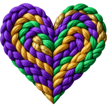 Y52-10 – Mardi Gras Faux Yarn DTF Transfers