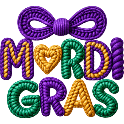 Y52-12 – Mardi Gras Faux Yarn DTF Transfers