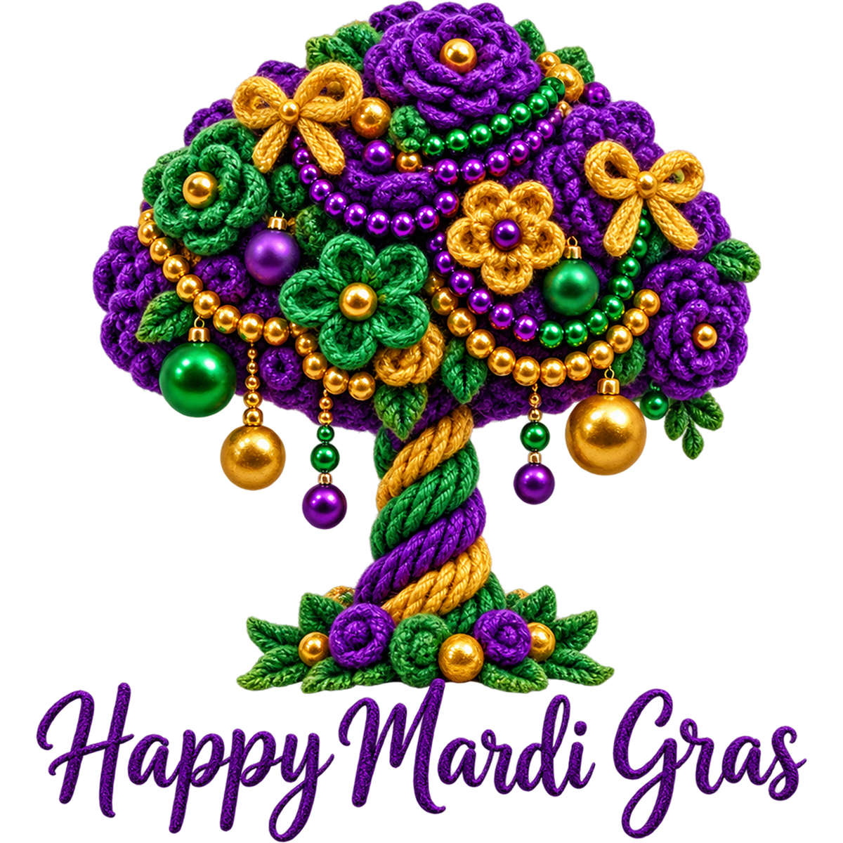 Y52-13 – Mardi Gras Faux Yarn DTF Transfers
