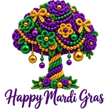 Y52-13 – Mardi Gras Faux Yarn DTF Transfers