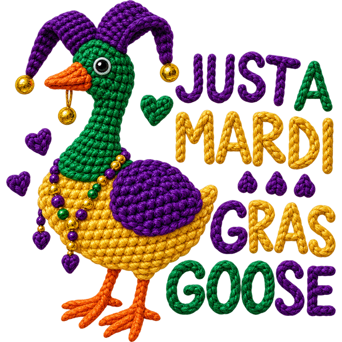 Y52-14 – Mardi Gras Faux Yarn DTF Transfers