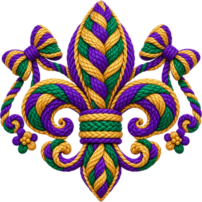 Y52-16 – Mardi Gras Faux Yarn DTF Transfers