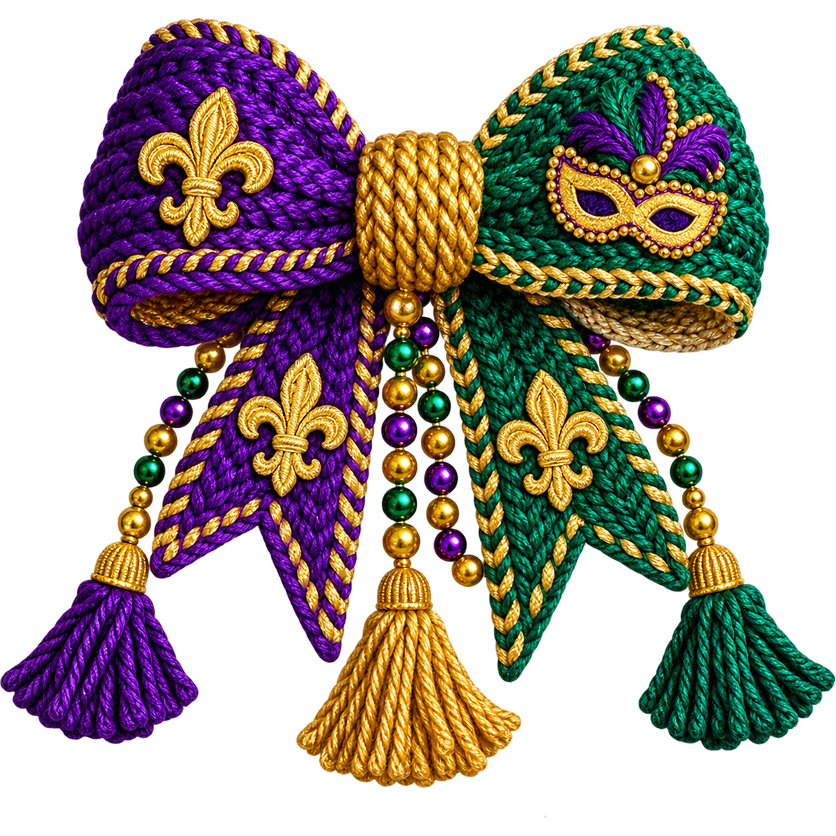 Y52-18 – Mardi Gras Faux Yarn DTF Transfers