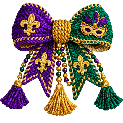 Y52-18 – Mardi Gras Faux Yarn DTF Transfers