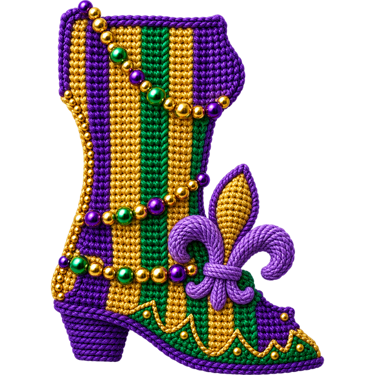 Y52-19 – Mardi Gras Faux Yarn DTF Transfers