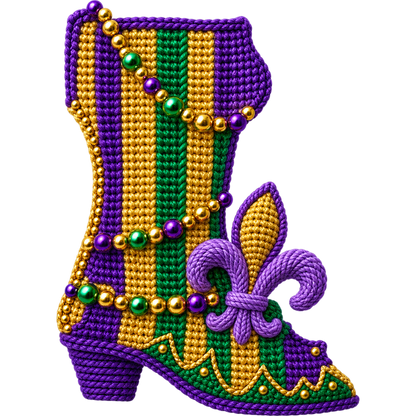 Y52-19 – Mardi Gras Faux Yarn DTF Transfers