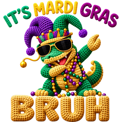 Y52-5 – Mardi Gras Faux Yarn DTF Transfers