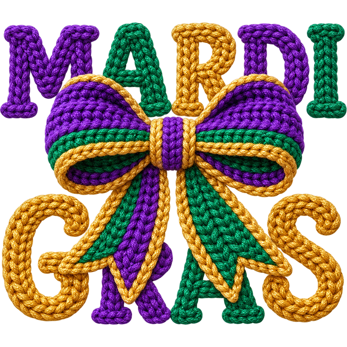 Y52-8 – Mardi Gras Faux Yarn DTF Transfers