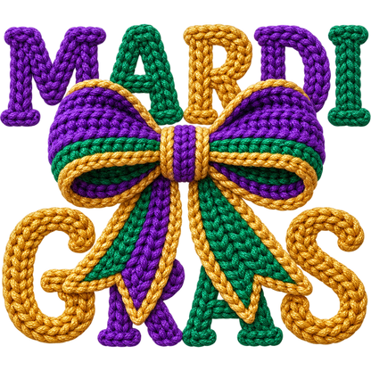 Y52-8 – Mardi Gras Faux Yarn DTF Transfers