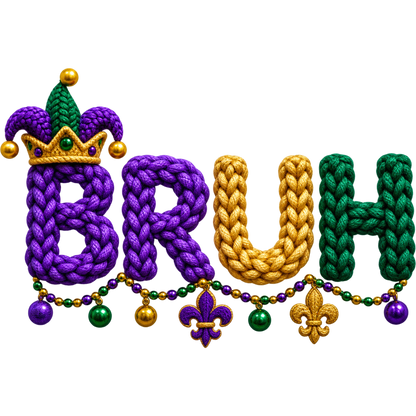 Y52-9 – Mardi Gras Faux Yarn DTF Transfers
