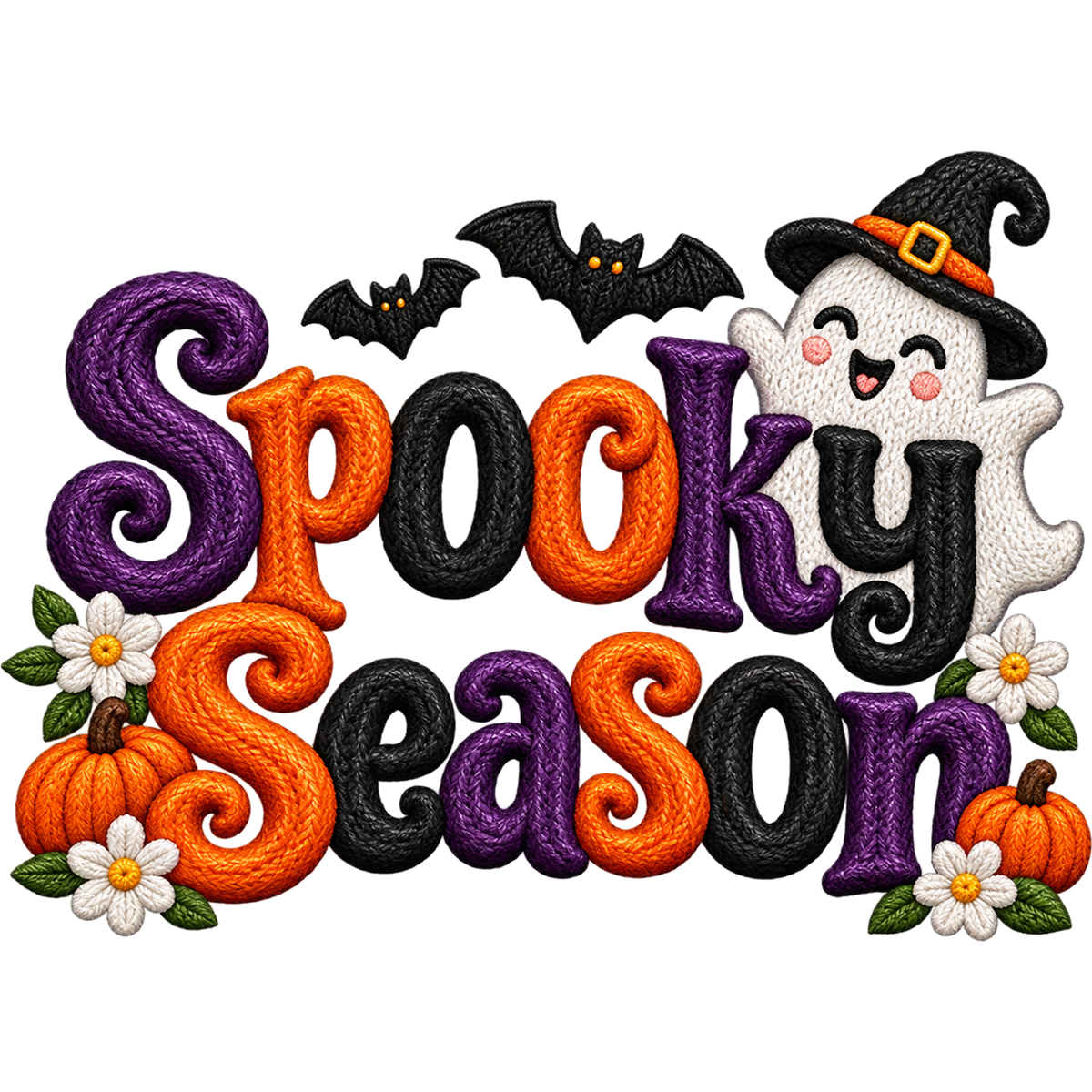 Y53-12 – Halloween Faux Yarn DTF Transfers