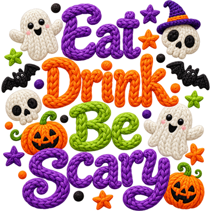 Y53-21 – Halloween Faux Yarn DTF Transfers