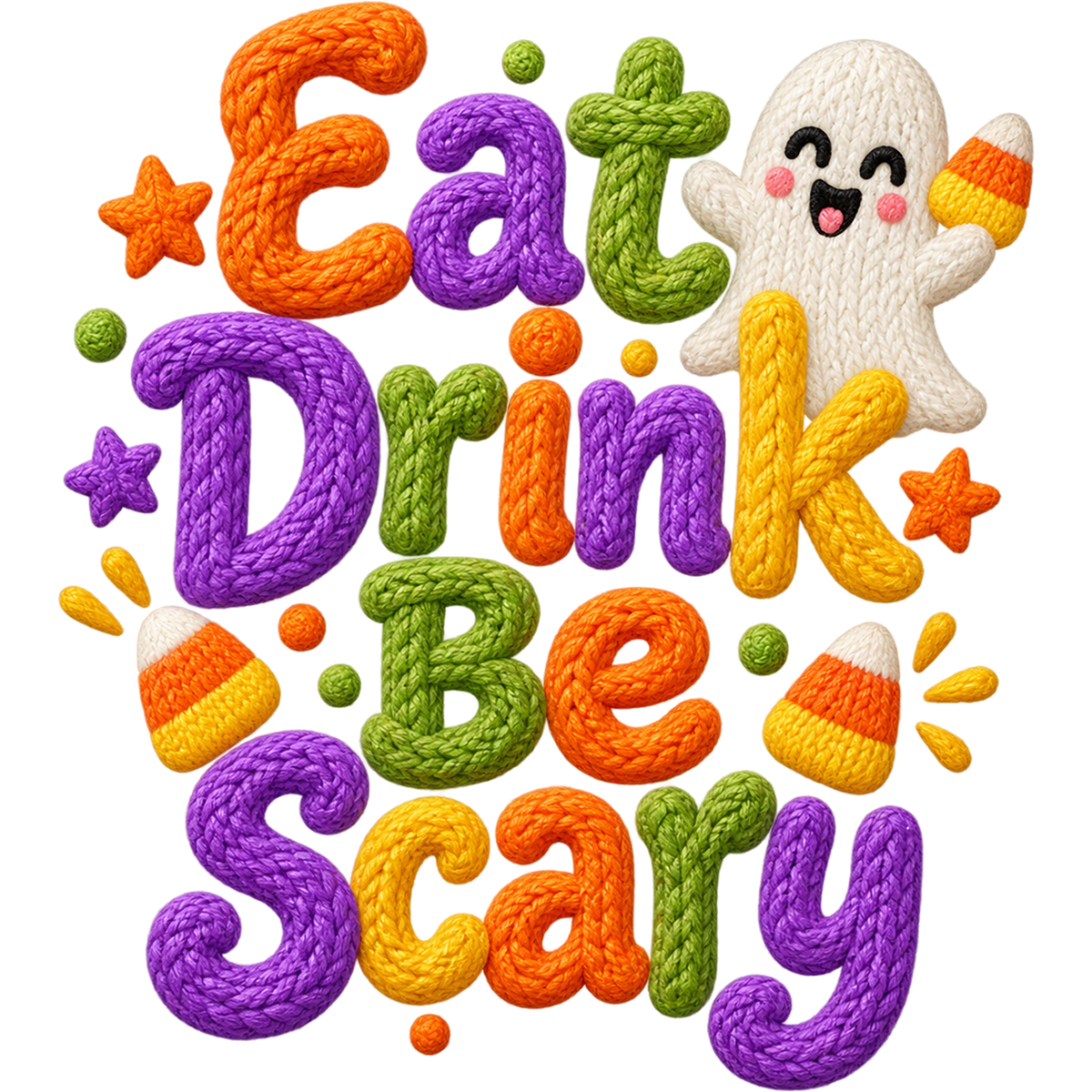 Y53-8 – Halloween Faux Yarn DTF Transfers