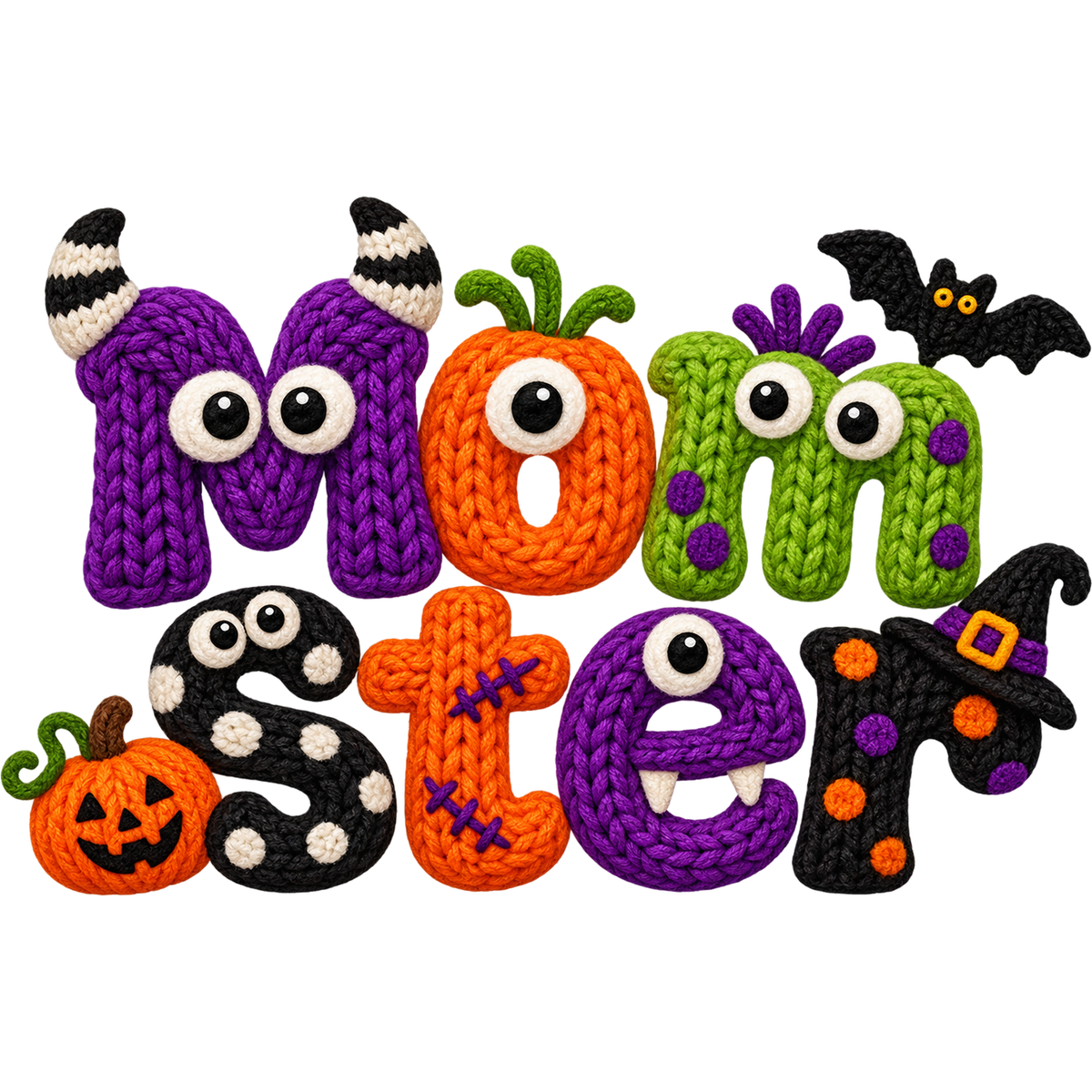 Y53-9 – Halloween Faux Yarn DTF Transfers