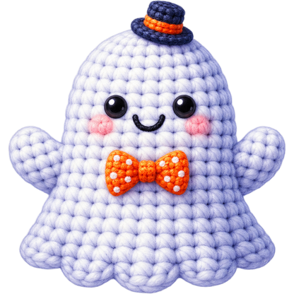 Y55-1 – Halloween Crochet Ghost DTF Transfers
