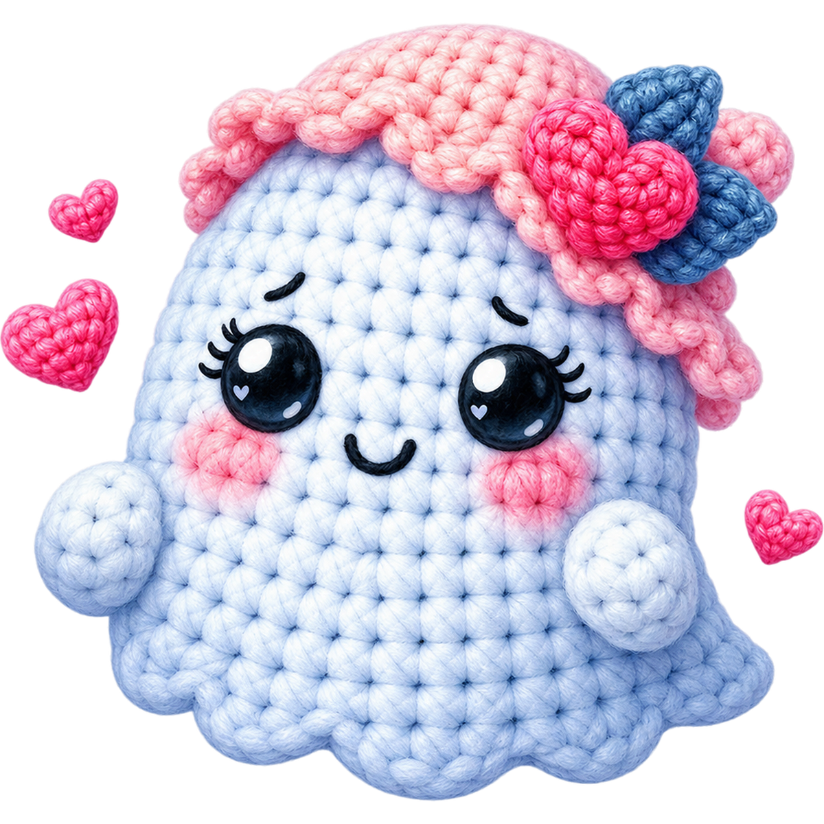 Y55-10 – Halloween Crochet Ghost DTF Transfers