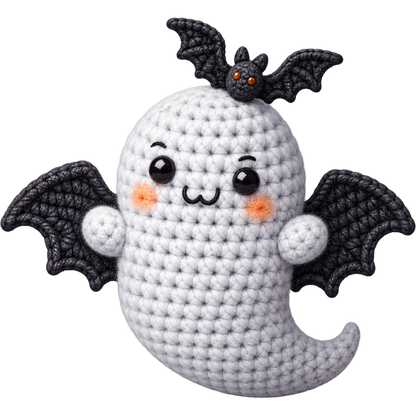 Y55-13 – Halloween Crochet Ghost DTF Transfers