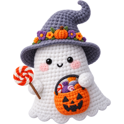 Y55-14 – Halloween Crochet Ghost DTF Transfers