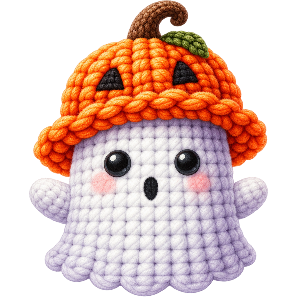 Y55-2 – Halloween Crochet Ghost DTF Transfers