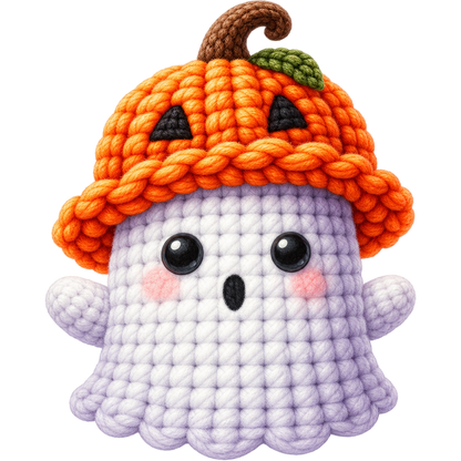 Y55-2 – Halloween Crochet Ghost DTF Transfers