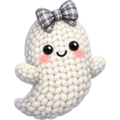 Y55-3 – Halloween Crochet Ghost DTF Transfers