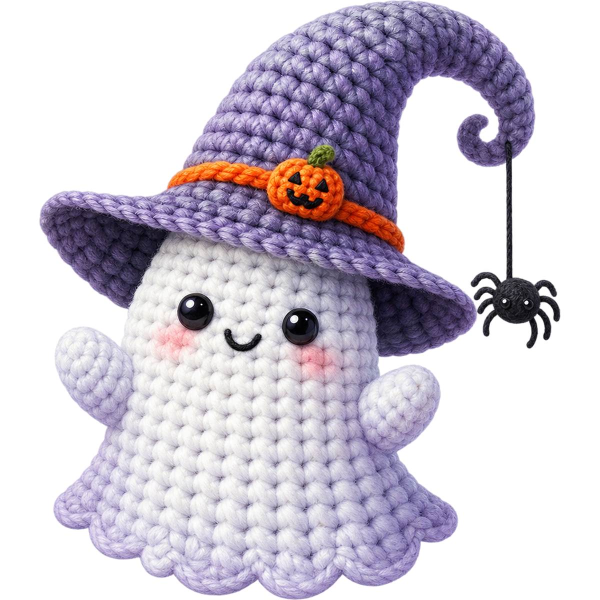 Y55-4 – Halloween Crochet Ghost DTF Transfers
