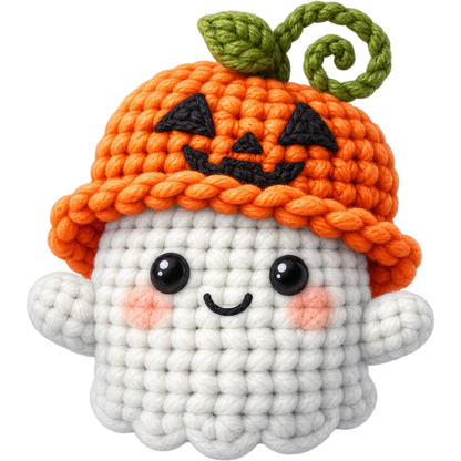 Y55-5 – Halloween Crochet Ghost DTF Transfers