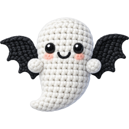 Y55-6 – Halloween Crochet Ghost DTF Transfers