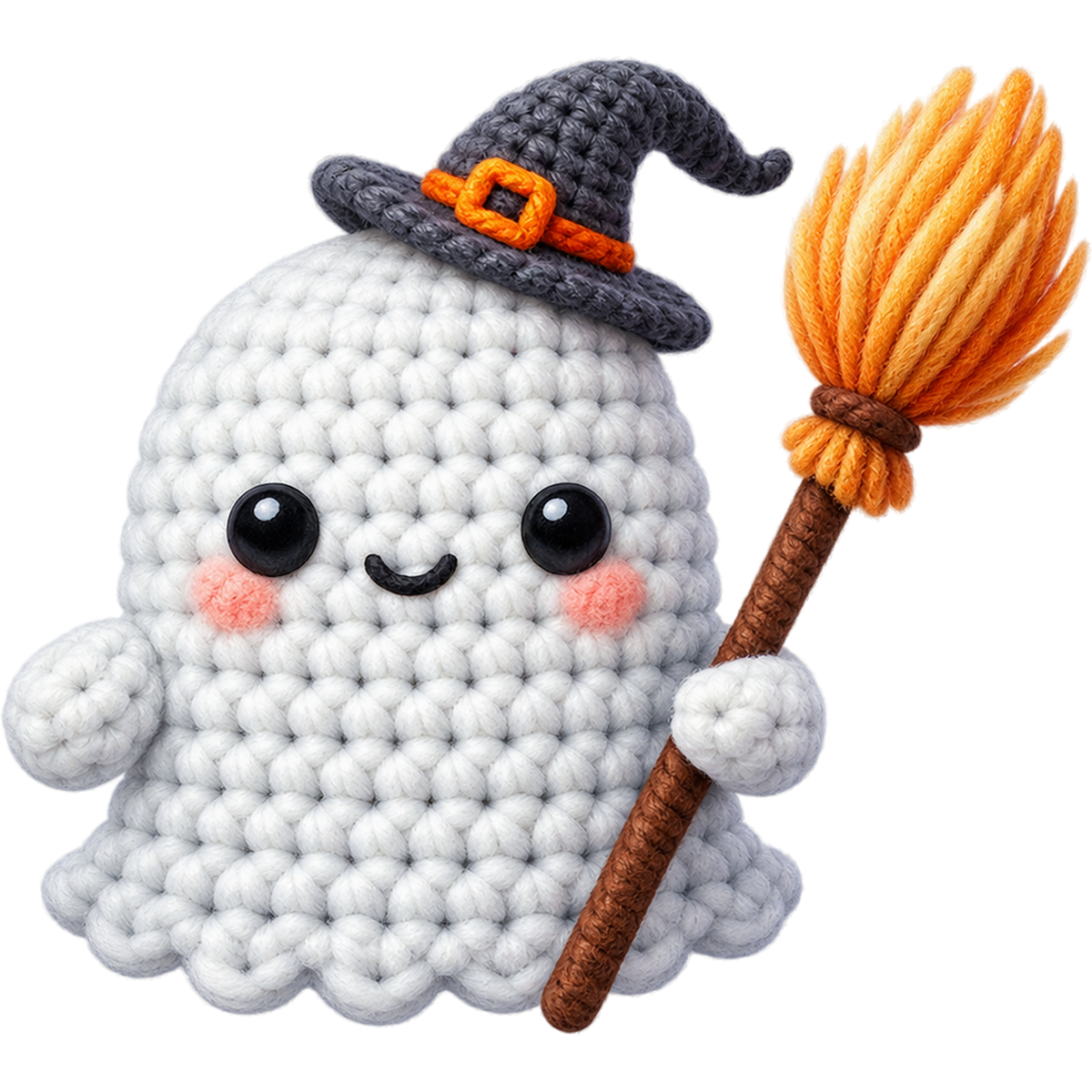 Y55-7 – Halloween Crochet Ghost DTF Transfers