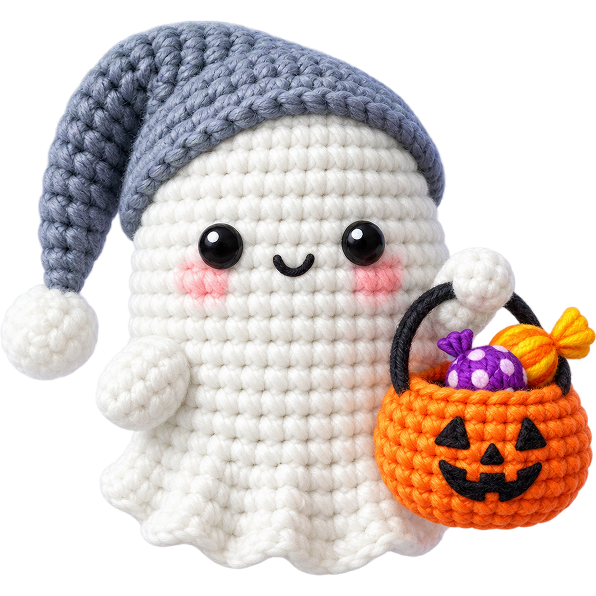 Y55-9 – Halloween Crochet Ghost DTF Transfers