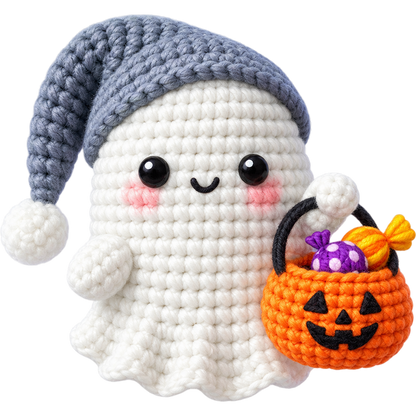 Y55-9 – Halloween Crochet Ghost DTF Transfers