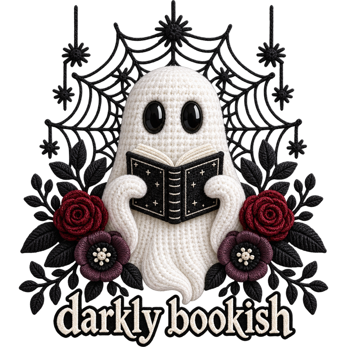 Y57 – Halloween Crochet Ghost DTF Transfers