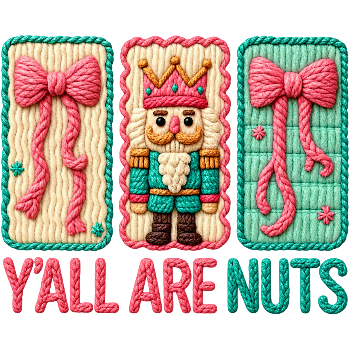 Y69 – Christmas Boots, Cocoa & Decor Faux Yarn DTF Transfers