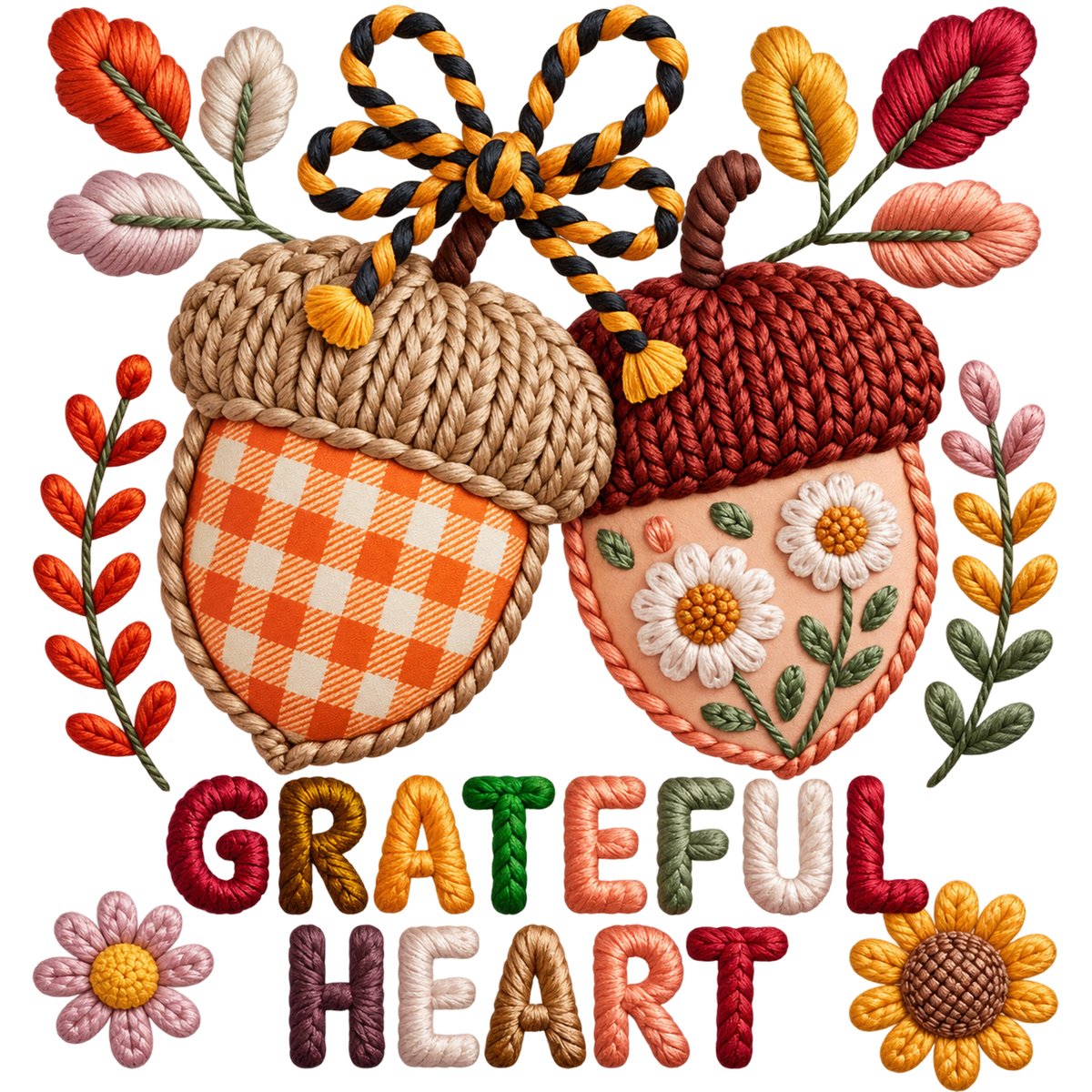 Y9 – Thanksgiving & Fall Faux Yarn DTF Transfers
