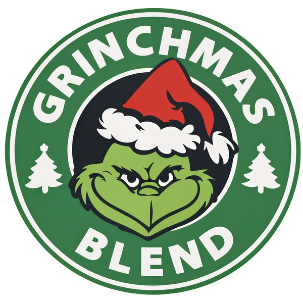 Celebrate the season with the Grinchmas Blend featuring the iconic Grinch in a festive green and red design.DTF Transfers heat press transfers