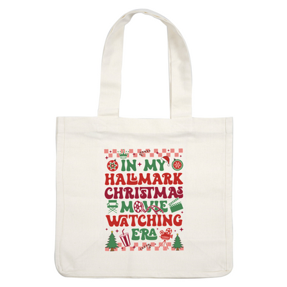 Celebrate the festive season with this colorful graphic proclaiming "In My Hallmark Christmas Movie Watching Era," perfect for holiday cheer!DTF Transfers dtf transfers dtf prints