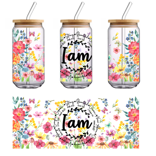 A dress with a flowers print.UV Transfers