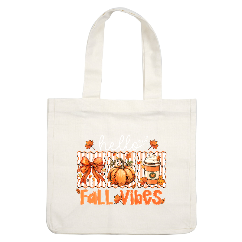 Celebrate autumn with vibrant fall-themed art featuring pumpkins, bows, and leaves!DTF Transfers