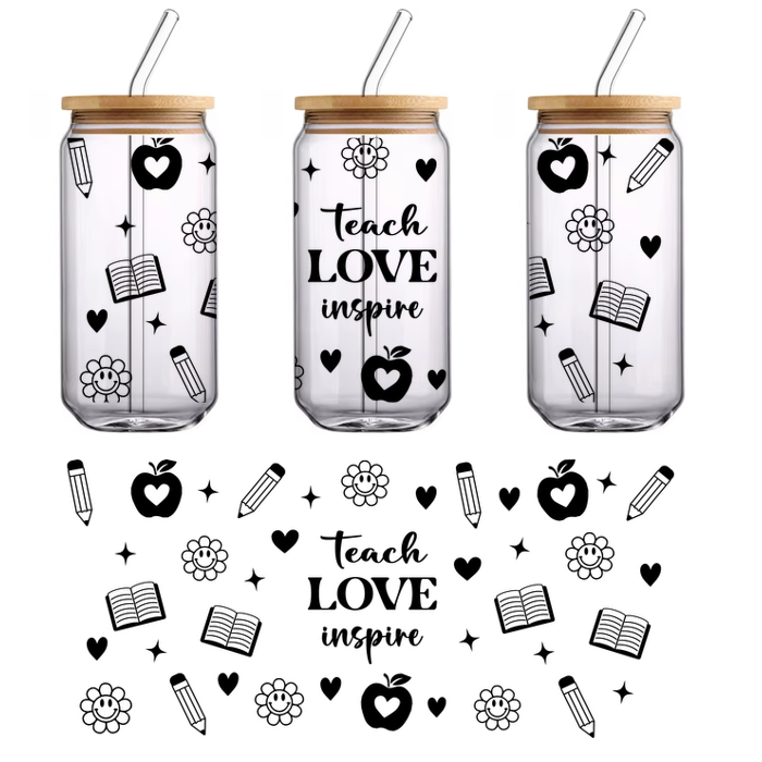 Un contorno simple y elegante de un jarrón con una flor floreciente, perfecto para agregar un toque decorativo. Transferencias UV