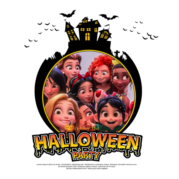 Join the fun at our Halloween Party on October 31st, featuring a lively group of animated characters! dtf transfers