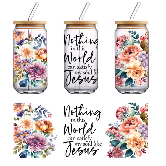 Vibrant pink and purple roses form a floral bouquet design.UV Transfers