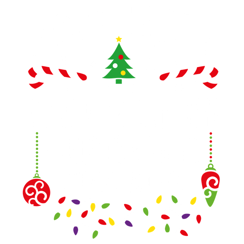 Festive design featuring the phrase "Most Likely to Know All the Christmas Songs Lyrics," adorned with Christmas elements like trees, candy canes, and lights.DTF Transfers heat press transfersdtf regular iron